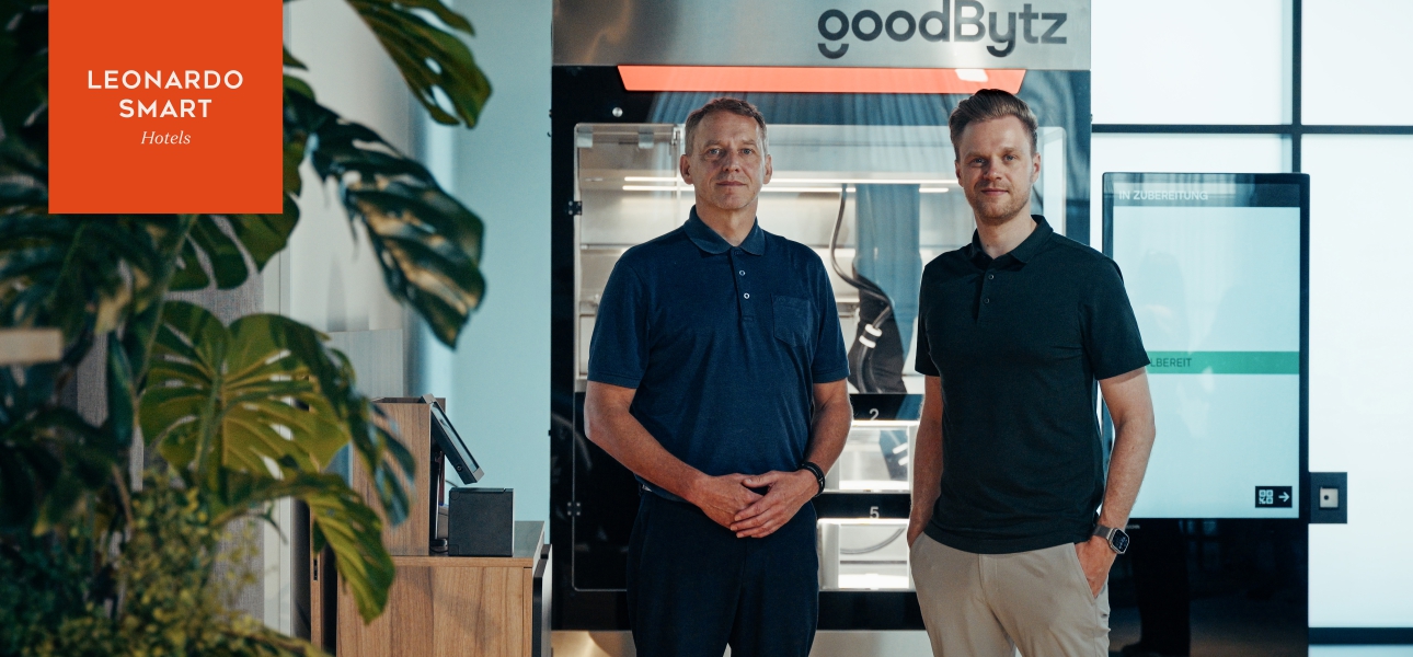 Stephan Löwel, COO DACH Leonardo Hotels Central Europe und Dr. Hendrik Susemihl, CEO GoodBytz ©GoodBytz 
